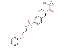 2-[(1-methylcyclopropyl)carbonyl]-N-(2-phenoxyethyl)-1,2,3,4-tetrahydroisoquinoline-6-sulfonamide