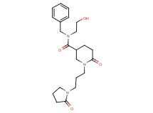 N-benzyl-N-(2-hydroxyethyl)-6-oxo-1-[3-(2-oxo-1-pyrrolidinyl)propyl]-3-piperidinecarboxamide