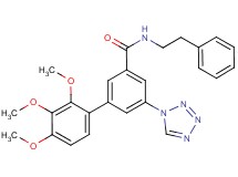 2',3',4'-trimethoxy-N-(2-phenylethyl)-5-(1H-tetrazol-1-yl)-3-biphenylcarboxamide