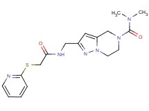 N,N-dimethyl-2-({[(pyridin-2-ylthio)acetyl]amino}methyl)-6,7-dihydropyrazolo[1,5-a]pyrazine-5(4H)-carboxamide