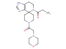 1'-(morpholin-4-ylacetyl)-5-propionyl-1,5,6,7-tetrahydrospiro[imidazo[4,5-c]pyridine-4,4'-piperidine]