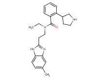 N-ethyl-N-[2-(5-methyl-1H-benzimidazol-2-yl)ethyl]-2-(3-pyrrolidinyl)benzamide dihydrochloride