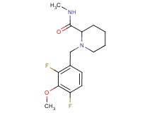 1-(2,4-difluoro-3-methoxybenzyl)-N-methylpiperidine-2-carboxamide