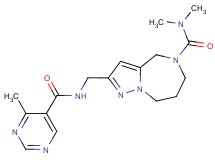 N,N-dimethyl-2-({[(4-methylpyrimidin-5-yl)carbonyl]amino}methyl)-7,8-dihydro-4H-pyrazolo[1,5-a][1,4]diazepine-5(6H)-carboxamide