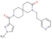 9-[(1-methyl-1H-pyrazol-3-yl)carbonyl]-2-(2-pyridin-3-ylethyl)-2,9-diazaspiro[5.5]undecan-3-one