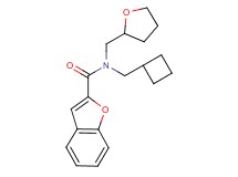 N-(cyclobutylmethyl)-N-(tetrahydrofuran-2-ylmethyl)-1-benzofuran-2-carboxamide
