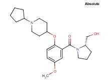 ((2S)-1-{2-[(1-cyclopentyl-4-piperidinyl)oxy]-5-methoxybenzoyl}-2-pyrrolidinyl)methanol