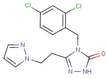 4-(2,4-dichlorobenzyl)-5-[2-(1H-pyrazol-1-yl)ethyl]-2,4-dihydro-3H-1,2,4-triazol-3-one