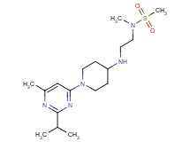 N-(2-{[1-(2-isopropyl-6-methylpyrimidin-4-yl)piperidin-4-yl]amino}ethyl)-N-methylmethanesulfonamide