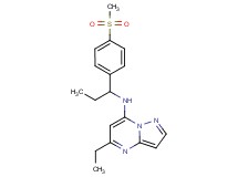 5-ethyl-N-{1-[4-(methylsulfonyl)phenyl]propyl}pyrazolo[1,5-a]pyrimidin-7-amine
