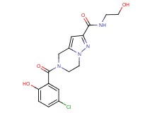 5-(5-chloro-2-hydroxybenzoyl)-N-(2-hydroxyethyl)-4,5,6,7-tetrahydropyrazolo[1,5-a]pyrazine-2-carboxamide