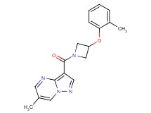 6-methyl-3-{[3-(2-methylphenoxy)-1-azetidinyl]carbonyl}pyrazolo[1,5-a]pyrimidine