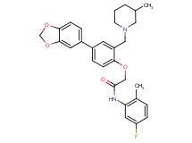 2-{4-(1,3-benzodioxol-5-yl)-2-[(3-methyl-1-piperidinyl)methyl]phenoxy}-N-(5-fluoro-2-methylphenyl)acetamide