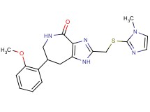 7-(2-methoxyphenyl)-2-{[(1-methyl-1H-imidazol-2-yl)thio]methyl}-5,6,7,8-tetrahydroimidazo[4,5-c]azepin-4(1H)-one