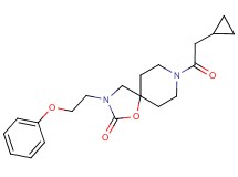 8-(cyclopropylacetyl)-3-(2-phenoxyethyl)-1-oxa-3,8-diazaspiro[4.5]decan-2-one