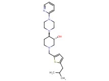(3R*,4R*)-1-[(5-isobutyl-2-thienyl)methyl]-4-[4-(2-pyridinyl)-1-piperazinyl]-3-piperidinol