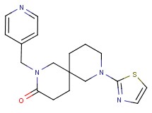 2-(pyridin-4-ylmethyl)-8-(1,3-thiazol-2-yl)-2,8-diazaspiro[5.5]undecan-3-one