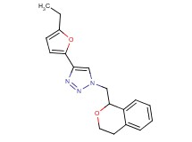 1-(3,4-dihydro-1H-isochromen-1-ylmethyl)-4-(5-ethyl-2-furyl)-1H-1,2,3-triazole