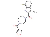 7-fluoro-2-{[4-(3-furoyl)-1,4-diazepan-1-yl]carbonyl}-3-methyl-1H-indole