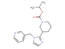 isopropyl 3-[1-(3-pyridinylmethyl)-1H-imidazol-2-yl]-1-piperidinecarboxylate
