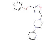 1-{[3-(phenoxymethyl)-1,2,4-oxadiazol-5-yl]methyl}-4-(2-pyridinyl)piperazine