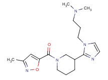 N,N-dimethyl-3-(2-{1-[(3-methylisoxazol-5-yl)carbonyl]piperidin-3-yl}-1H-imidazol-1-yl)propan-1-amine