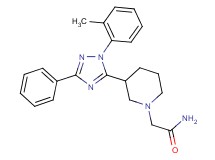 2-{3-[1-(2-methylphenyl)-3-phenyl-1H-1,2,4-triazol-5-yl]piperidin-1-yl}acetamide