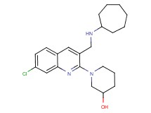 1-{7-chloro-3-[(cycloheptylamino)methyl]-2-quinolinyl}-3-piperidinol