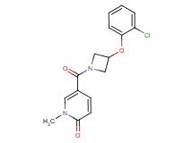 5-{[3-(2-chlorophenoxy)-1-azetidinyl]carbonyl}-1-methyl-2(1H)-pyridinone