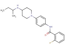 N-{4-[4-(sec-butylamino)-1-piperidinyl]phenyl}-2-fluorobenzamide