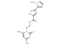 N-[2-(4,6-dimethyl-2-oxo-1(2H)-pyrimidinyl)ethyl]-3-(1-methyl-1H-pyrrol-2-yl)-1H-pyrazole-5-carboxamide