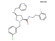 (4S)-1-(3-chlorobenzyl)-N-[2-(2-fluorophenyl)ethyl]-4-[(3-pyridinylmethyl)amino]-L-prolinamide