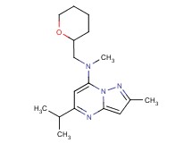 5-isopropyl-N,2-dimethyl-N-(tetrahydro-2H-pyran-2-ylmethyl)pyrazolo[1,5-a]pyrimidin-7-amine