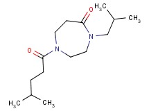 4-isobutyl-1-(4-methylpentanoyl)-1,4-diazepan-5-one