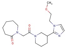 1-(2-{3-[1-(2-methoxyethyl)-1H-imidazol-2-yl]-1-piperidinyl}-2-oxoethyl)-2-azepanone