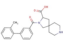 2-[(2'-methyl-3-biphenylyl)carbonyl]-2,8-diazaspiro[4.5]decane-3-carboxylic acid