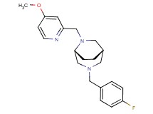 (1S*,5R*)-3-(4-fluorobenzyl)-6-[(4-methoxy-2-pyridinyl)methyl]-3,6-diazabicyclo[3.2.2]nonane