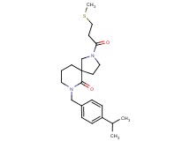 7-(4-isopropylbenzyl)-2-[3-(methylthio)propanoyl]-2,7-diazaspiro[4.5]decan-6-one