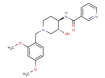 N-[(3R*,4R*)-1-(2,4-dimethoxybenzyl)-3-hydroxypiperidin-4-yl]nicotinamide