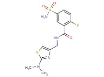 5-(aminosulfonyl)-N-{[2-(dimethylamino)-1,3-thiazol-4-yl]methyl}-2-fluorobenzamide