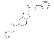 N-(pyridin-2-ylmethyl)-5-(1H-tetrazol-1-ylacetyl)-4,5,6,7-tetrahydropyrazolo[1,5-a]pyrazine-2-carboxamide