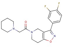 3-(3,4-difluorophenyl)-5-(1-piperidinylacetyl)-4,5,6,7-tetrahydroisoxazolo[4,5-c]pyridine