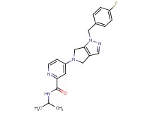 4-[1-(4-fluorobenzyl)-4,6-dihydropyrrolo[3,4-c]pyrazol-5(1H)-yl]-N-isopropyl-2-pyridinecarboxamide
