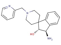 (2R*,3R*)-3-amino-1'-(2-pyridinylmethyl)-2,3-dihydrospiro[indene-1,4'-piperidin]-2-ol