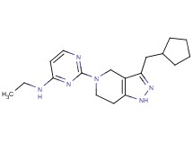 2-[3-(cyclopentylmethyl)-1,4,6,7-tetrahydro-5H-pyrazolo[4,3-c]pyridin-5-yl]-N-ethylpyrimidin-4-amine