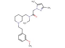 2-(3,5-dimethyl-1H-pyrazol-1-yl)-N-ethyl-N-({1-[2-(3-methoxyphenyl)ethyl]-3-piperidinyl}methyl)acetamide