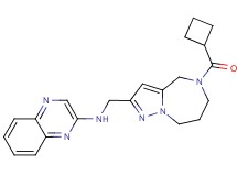 N-{[5-(cyclobutylcarbonyl)-5,6,7,8-tetrahydro-4H-pyrazolo[1,5-a][1,4]diazepin-2-yl]methyl}quinoxalin-2-amine