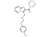 4-[2-({[2-(4-morpholinylcarbonyl)imidazo[1,2-a]pyridin-3-yl]methyl}amino)ethyl]phenol