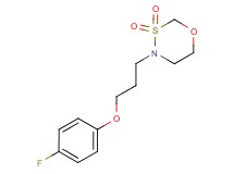 4-[3-(4-fluorophenoxy)propyl]-1,3,4-oxathiazinane 3,3-dioxide