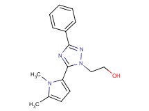 2-[5-(1,5-dimethyl-1H-pyrrol-2-yl)-3-phenyl-1H-1,2,4-triazol-1-yl]ethanol